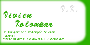vivien kolompar business card