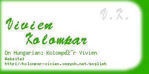 vivien kolompar business card